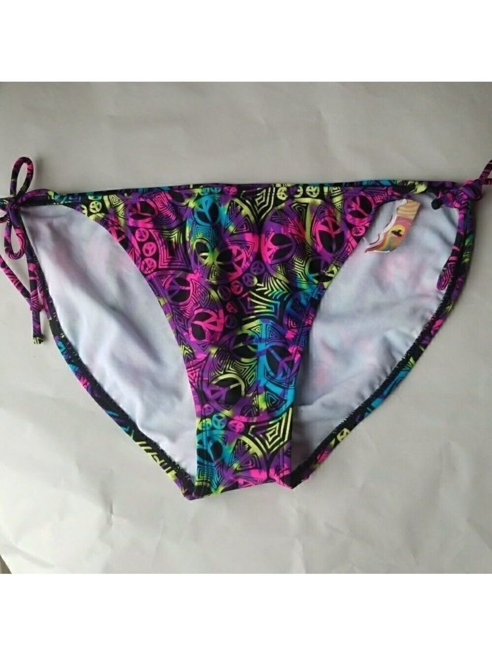 𝅺op Swim Bikini Bottom Peace Sign Design